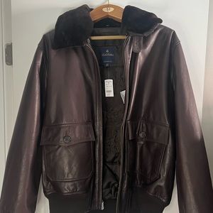Brookes Brothers leather jacket size XL